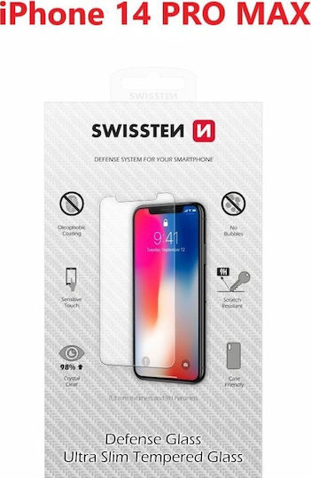 Swissten Ultra Slim Tempered Glass Premium 9H Screen Protector Apple iPhone 14 Pro Max