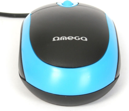 Omega OM06VBL Verkabelt Maus Blau