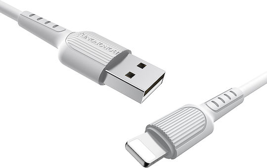 Borofone BX16 USB-A zu Lightning Kabel Weiß 1m