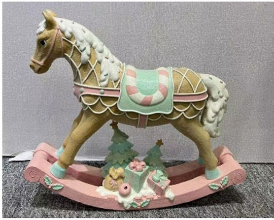 Iliadis Weihnachtliche Kunststoff Figur Pferd Höhe 40cm
