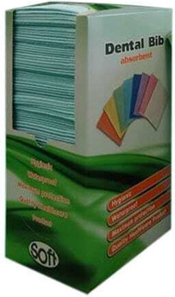 Bournas Medicals Dental Towel Orange 2ply + 1ply with Dispenser 125 Pieces