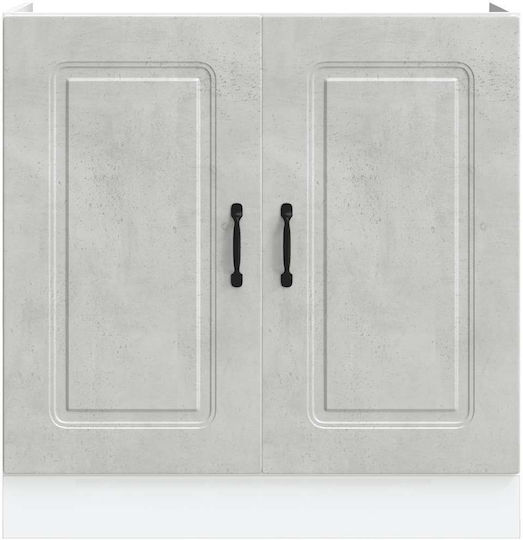 Kalmar Sink Cabinet Gray Sonoma 80x46x81.5pcs