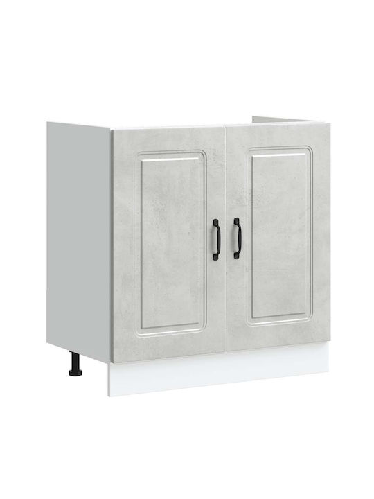 Kalmar Шкаф за Мивка Gray Sonoma 80x46x81.5бр