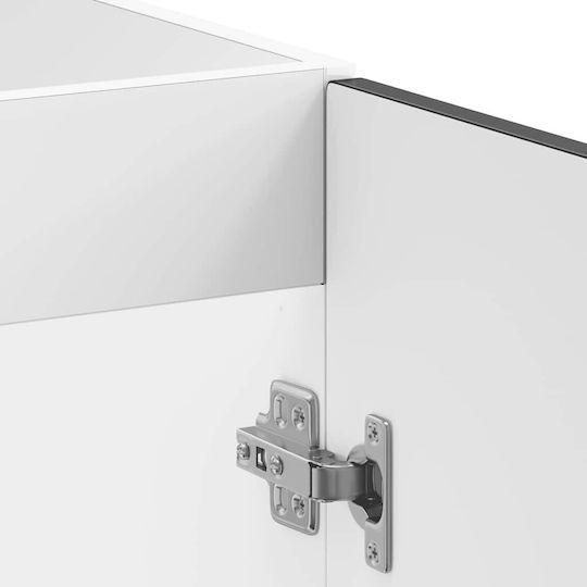 Kalmar Dulap pentru Chiuvetă Negru 80x46x81.5buc