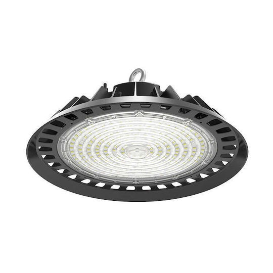 Elmark Boston150 Commercial Bell Light 150W Natural White 25500lm with Built-in LED Black Ø273xH113cm