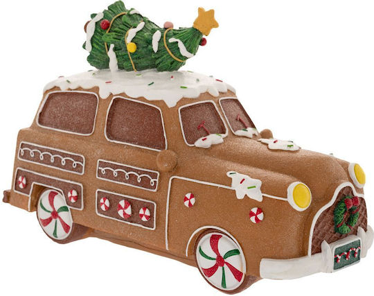 GRC Tech Christmas Plastic Figure Candy Brown Height 34cm