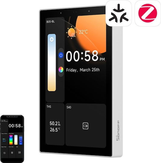 Sonoff Nspanel Pro Recessed Wall Switch with Touch Screen White