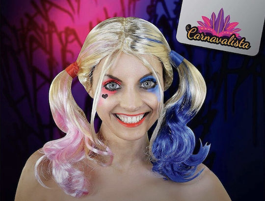 Carnival Wig with Braids Blond for Halloween