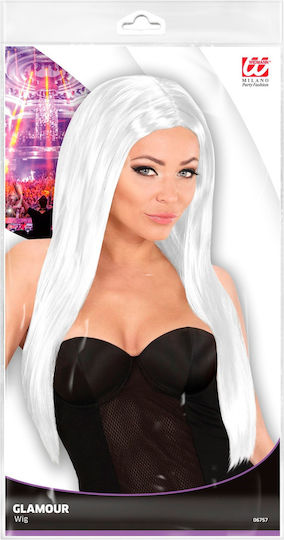 Glamour Carnival Wig Straight White