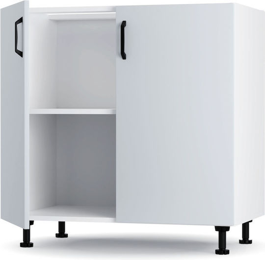 Modest Επιδαπέδιο Ντουλάπι Γκρι 80x48x82εκ.