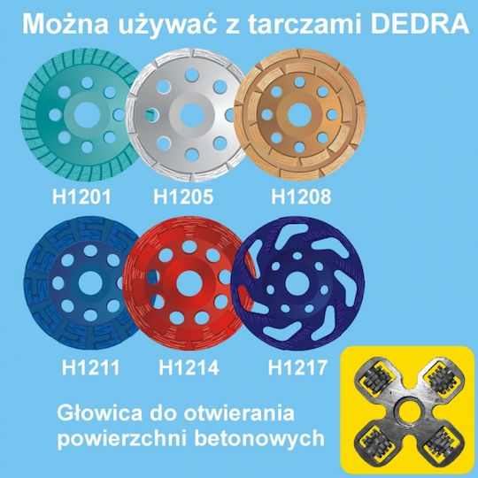 Dedra Τριβείο Τοίχου 1500W