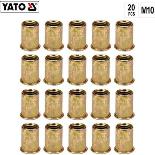 Yato Iron Rivets M10x10mm 20 Pieces