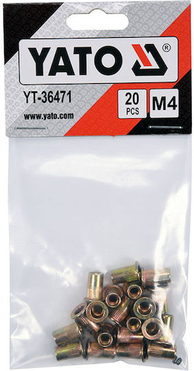 Yato Nituri Din Fier M4x4mm 20 Bucăți