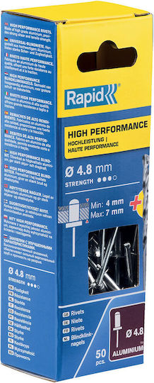 Rapid Πριτσίνια Aluminium M4.8mm 50Stück