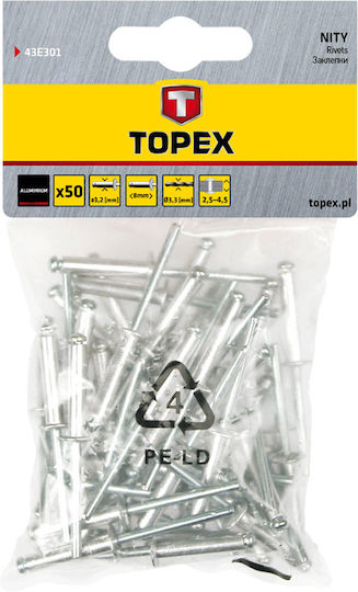 Topex Aluminum Rivet 4/10mm 800pcs