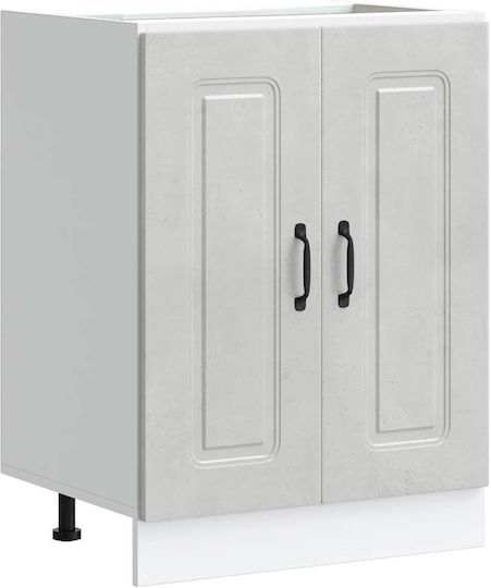 Kalmar Dulap pentru Chiuvetă Beton gri 60x46x81.5buc