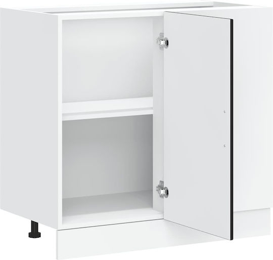 Lucca Ντουλάπι Νεροχύτη Μαύρο 80x46x81.5εκ.