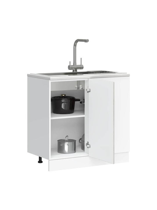 Lucca Spülbeckenschrank Grey 80x46x81.5Stück