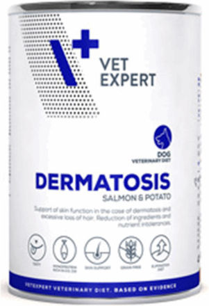 VetExpert Dermatosis Υγρή Τροφή Σκύλων σε Κονσέρβα με Πατάτες και Σολομό χωρίς Σιτηρά 400gr