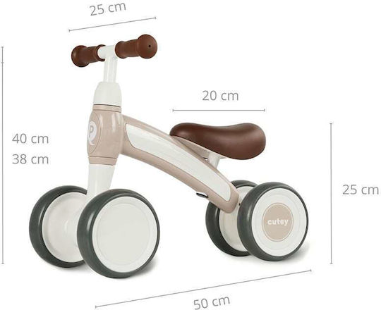 Q Play Kids Balance Bike Cutey Pink