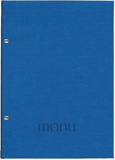 Nächste Restaurantmenü Pu Nomaden Blau 24x32cm 10 Hüllen Schrauben