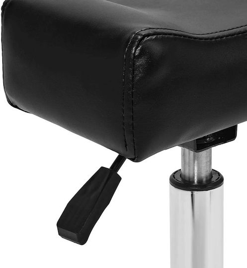 Activeshop Wheeled Footstool Black
