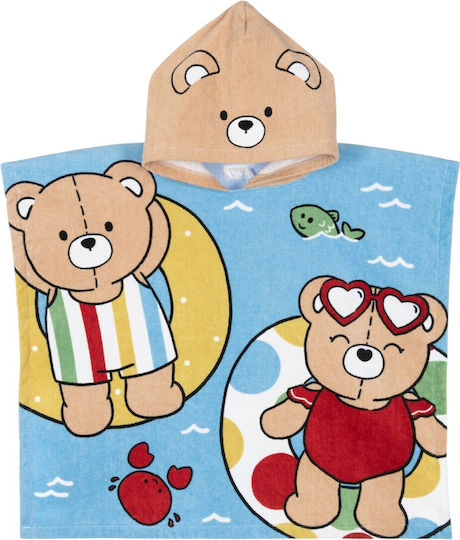 Mayoral Beach Towel Boy Bear Print