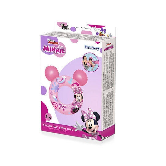 Minnie Mouse Ears Swim Ring Bestway 74x76cm Summertiempo 622877