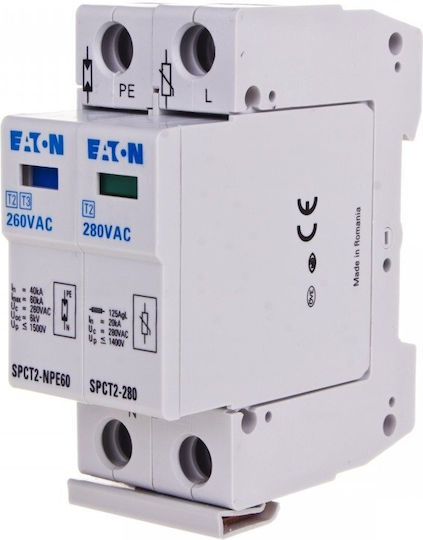 Eaton 2-Poles Inspired T2 Panel Lightning Protection 20kA