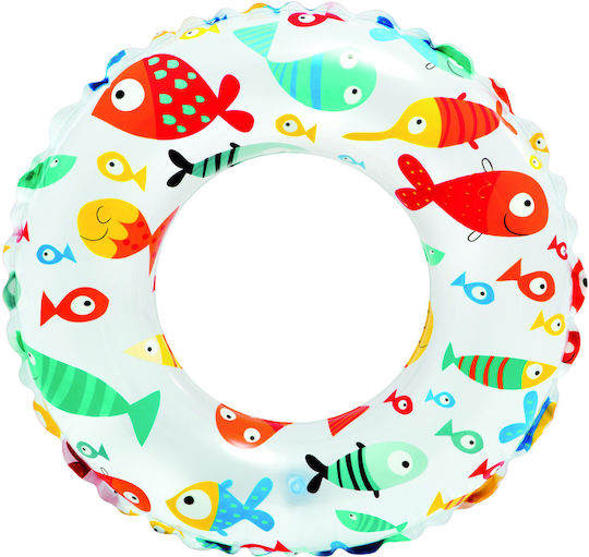 Intex Lively Print Παιδικό Σωσίβιο Κουλούρα Λευκό Lively Print