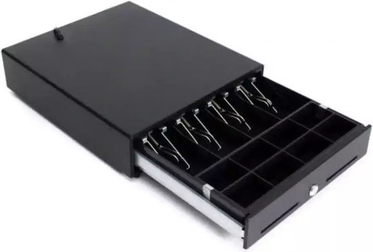ICS EC-350 RJ 6V Cash Drawer with 8 Coin Slots and 4 Slots for Bills 35x40.5x10cm