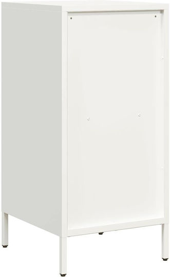 Метален Бюро Шкаф Бял 35x39x73.5см