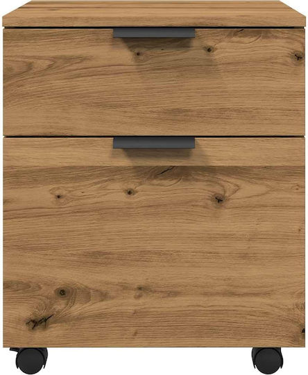 Κινητό Ντουλάπι Αρχείων Vidaxl Τροχούς Artisan Oak