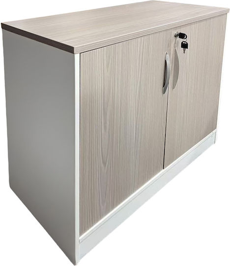 Шкаф Офис Armadi С ключалка Gray-white 80x40x80см