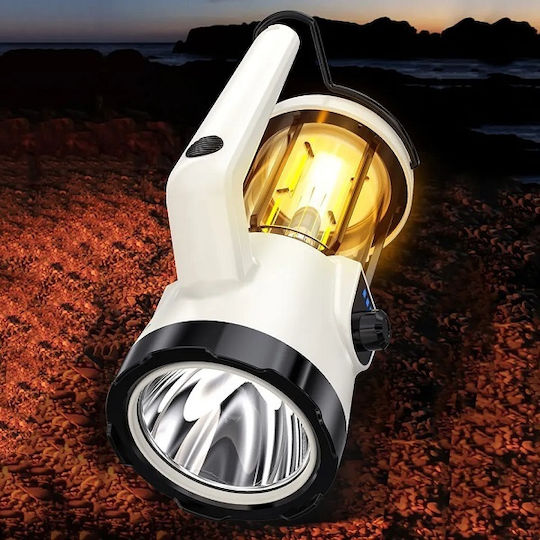 Lanternă LED Reîncărcabilă pentru Camping Waterproof cu Lanternă 380 Lumen 5W Albă