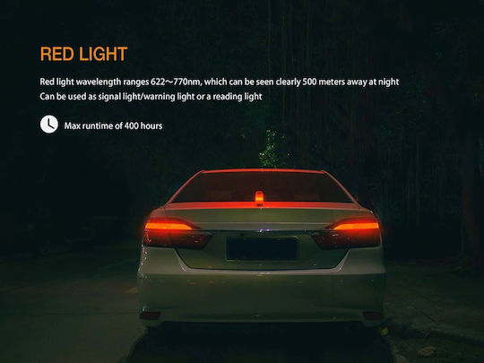 Fenix CL26R Фенер LED Акумулаторна За Къмпинг с Фенерче Зелен 400 Лумени