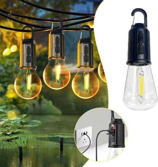 8802 Λάμπα Led Επαναφορτιζόμενη για Camping με Φακό