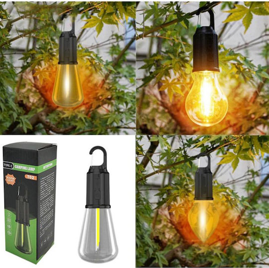 8802 Λάμπα Led Επαναφορτιζόμενη για Camping με Φακό