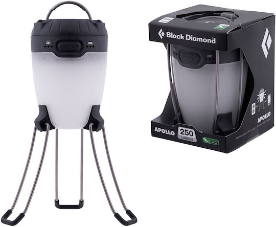 Black Diamond Apollo Φανάρι Led Μπαταρίας για Camping Graphite 200lm