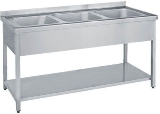 Niki Inox Λάντζα Offen Dreifach LA 3G 210 210x70x88cm