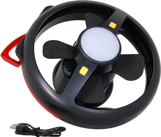 Lumenor Λάμπα Led Μπαταρίας για Camping με Φακό & Ανεμιστήρα 28lm