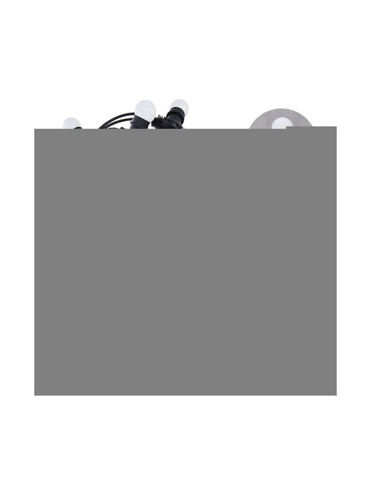 Forever Light Στεγανή Γιρλάντα Φωτισμού LED IP65 12m με 10 Λάμπες RGB