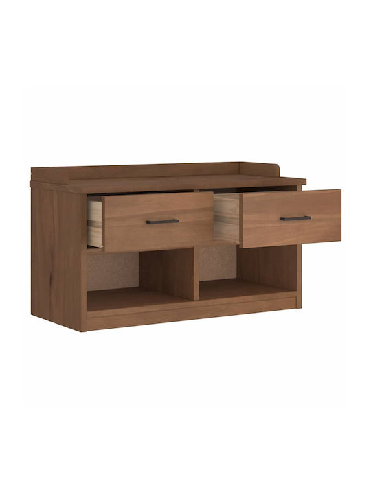 Sandens Entry Furniture with Shoe Rack & Bench Pine 87x40x50cm