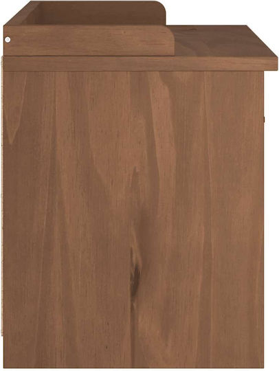Sandens Мебели за антре със Шкаф за Обувки и Пейка Бор 87x40x50см