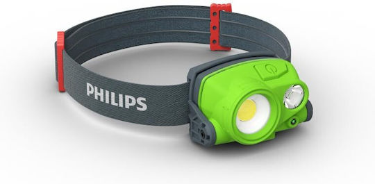 Philips Επαναφορτιζόμενος Φακός Κεφαλής LED IP65 με Μέγιστη Φωτεινότητα 200lm Xperion 3000