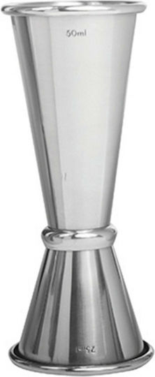 APS 47 Ronin Διπλή Μεζούρα Ποτών με Χωρητικότητα 25/50ml Silver