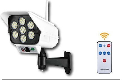 Arrango Camera de supraveghere falsă tip Bullet Camere de supraveghere simulare cu iluminare LED Negru