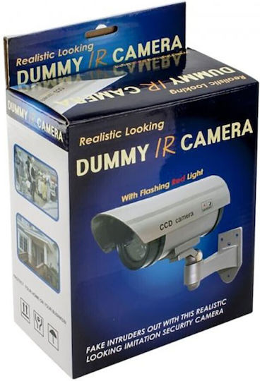 Dummy Outdoor Camera with Flashing Red LED Zy-2423 Silver
