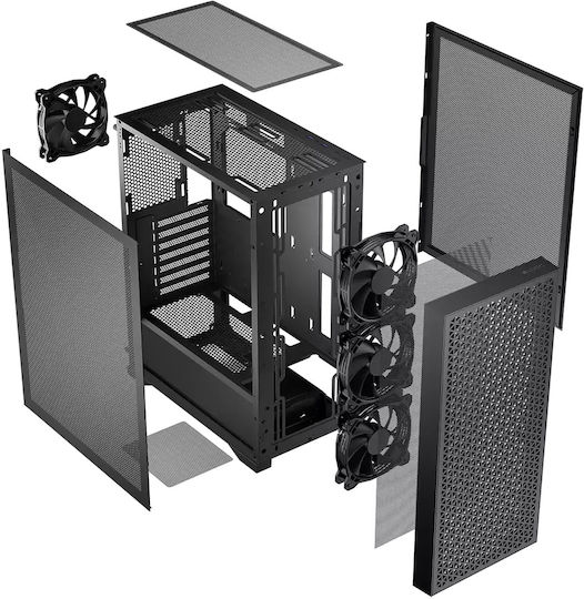 Logic Dart Pro Midi Tower Computer Case Black