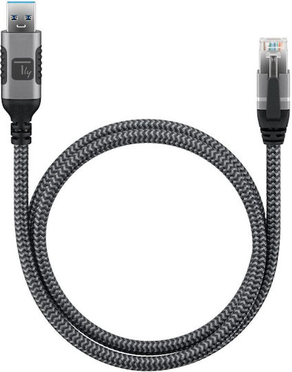 Techly Icoc U3a-rj45-050 Καλώδιο Usb 3.0 Male Ethernet Rj45 Male 5m